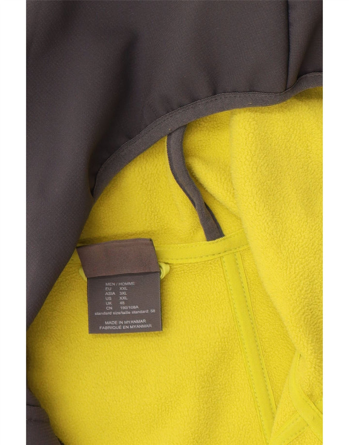 Jack Wolfskin Herren-Windbreakerjacke mit Kapuze, UK 48 2XL, graues Polyester
