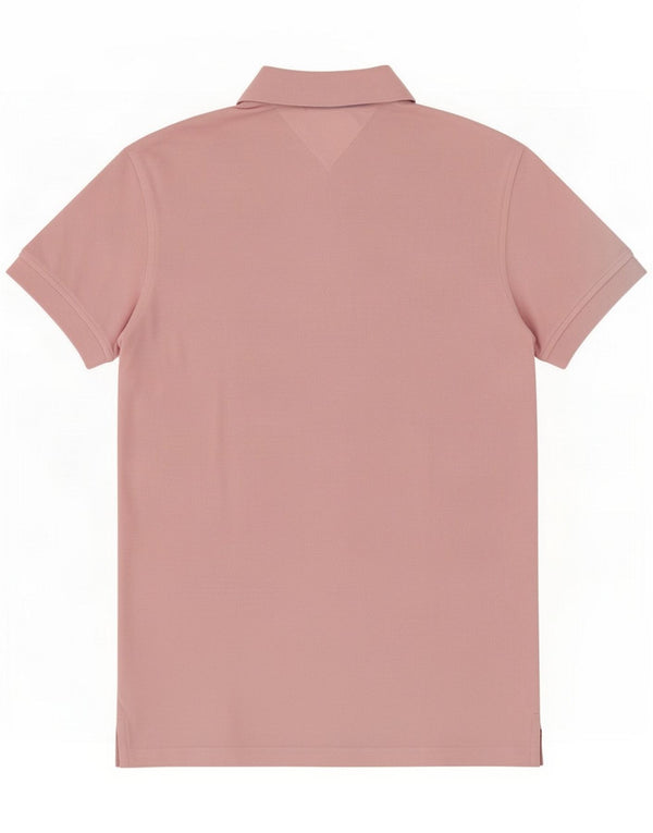 Tommy Hilfiger Mens Polo Shirt Medium Pink Cotton