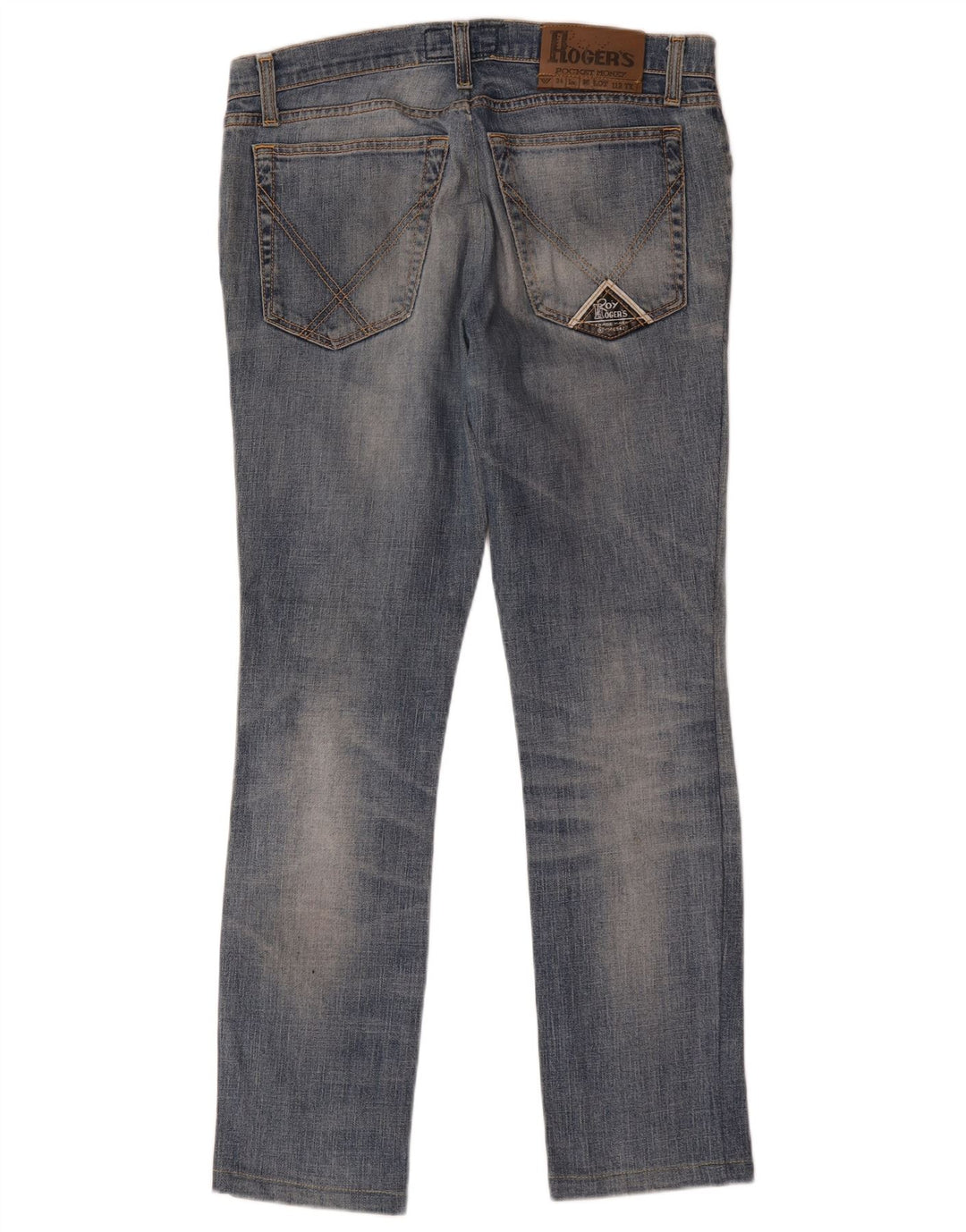 Roy Rogers Damen Slim Jeans W34 L30 Blaue Baumwolle