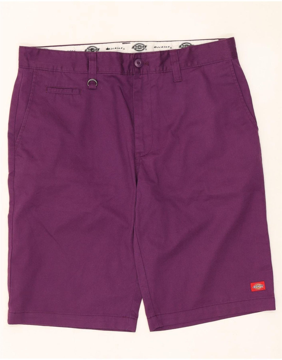 Dickies Damen Chino-Shorts XL W36 Lila Polyester