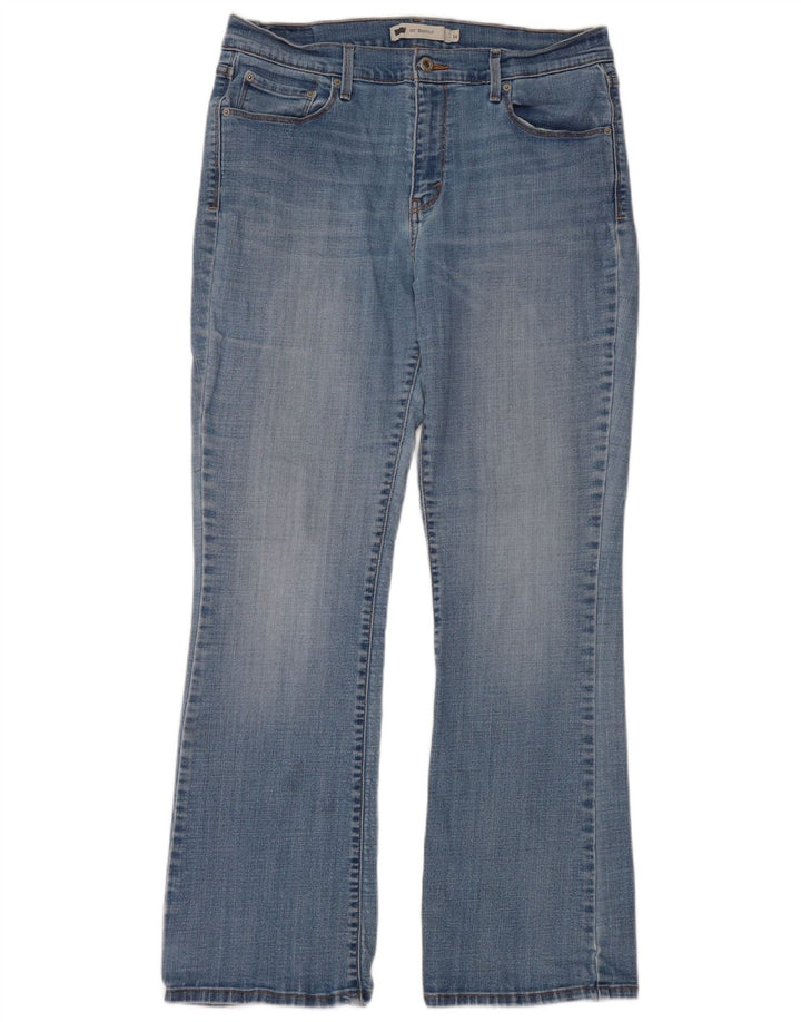 LEVI'S Damen 515 Bootcut Jeans US 14 XL W34 L31 Blau