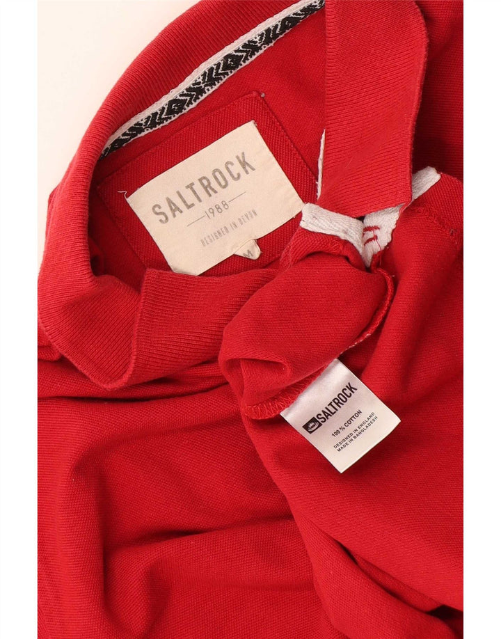 Saltrock Herren-Poloshirt aus mittelroter Baumwolle
