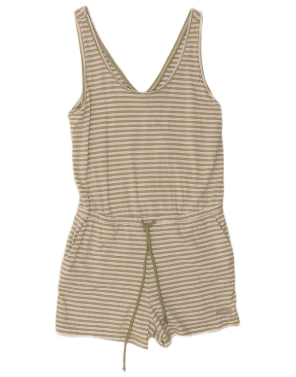 The North Face Damen ärmelloser Playsuit UK 10 Small grün gestreift Baumwolle