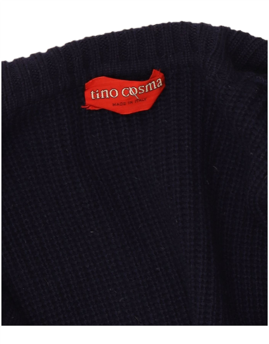 Tino Cosma Herren-Strickjacke, groß, Marineblau
