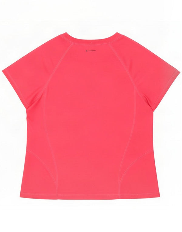Champion Damen T-Shirt Top UK 18 XL Rosa Polyester