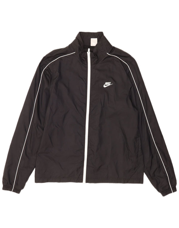 Nike Herren Regenjacke UK 40 Large Schwarz Nylon
