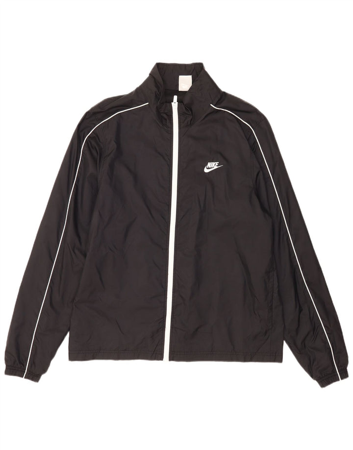 Nike Herren Regenjacke UK 40 Large Schwarz Nylon