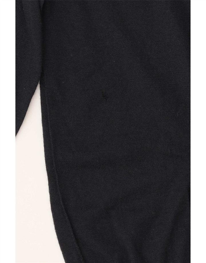 Liu Jo Herren-Pullover mit Rundhalsausschnitt, Größe S, marineblaue Wolle