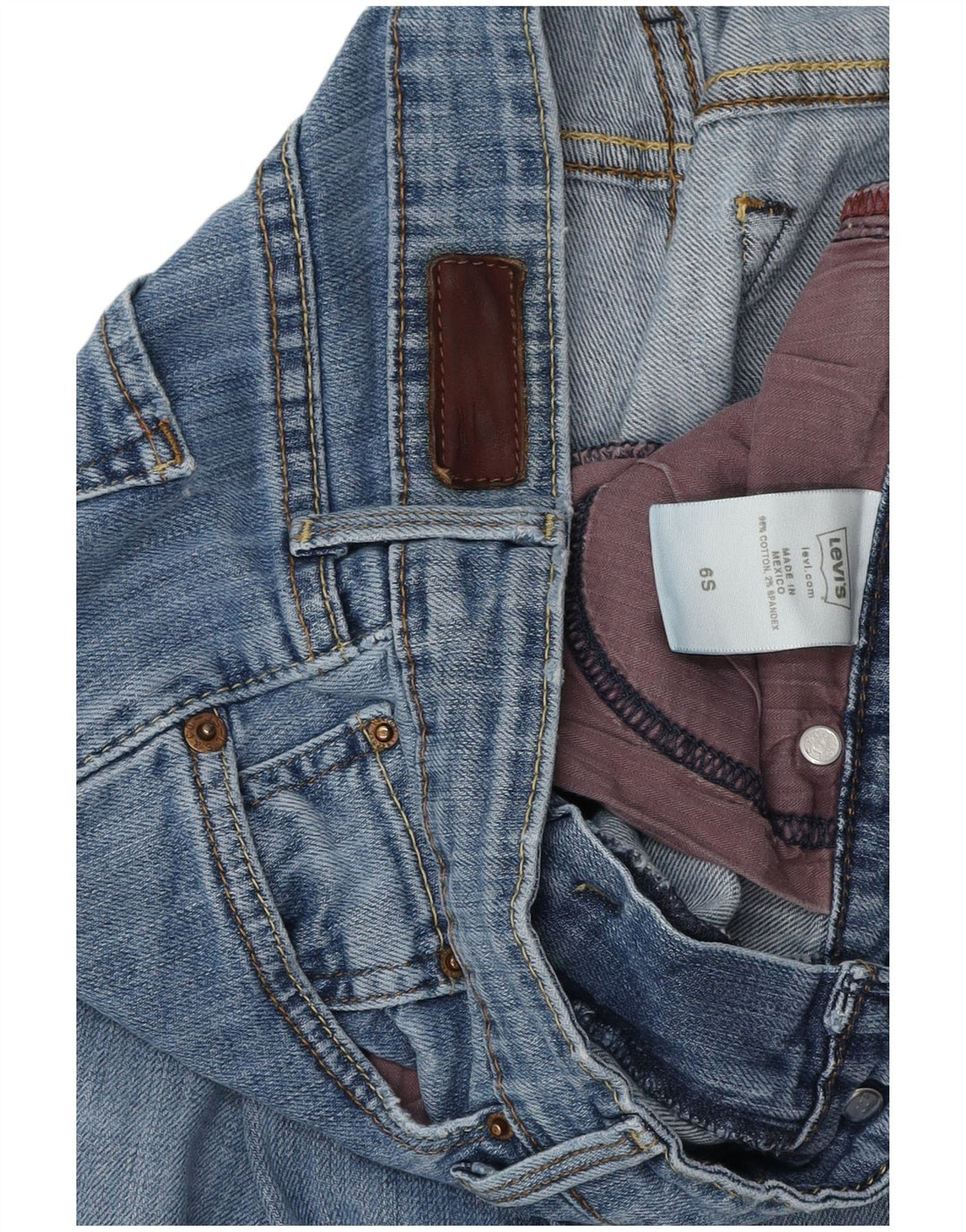 LEVI'S Damen Bootcut-Jeans US 6 Medium W32 L29 Blaue Baumwolle