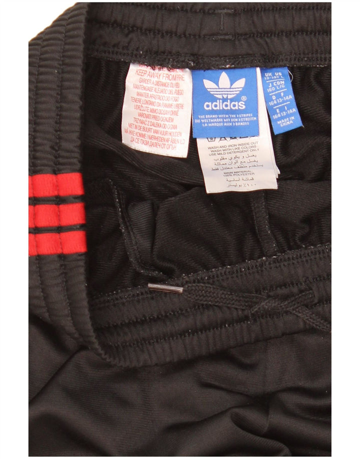 Adidas Trainingshose für Jungen, 13–14 Jahre, schwarzes Polyester