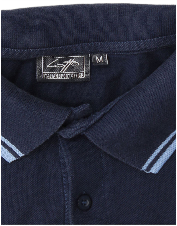 Lotto Herren Poloshirt Medium Marineblau gestreift