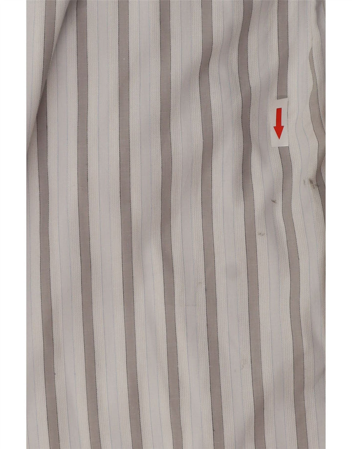 BKE Herrenhemd XL blau gestreift aus Baumwolle