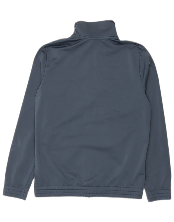 Adidas Jungen-Trainingsanzug-Top-Jacke, 12–13 Jahre, graues Colourblock-Polyester