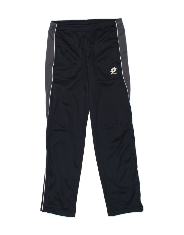 LOTTO Womens Tracksuit Trousers UK 12 Medium Navy Blue Colourblock Vintage Lotto and Second-Hand Lotto from Messina Hembry 