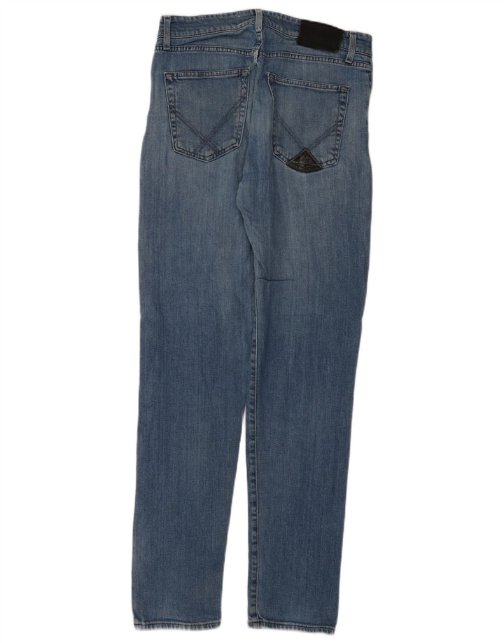 ROY ROGERS Herren Slim Jeans W34 L34 Blaue Baumwolle