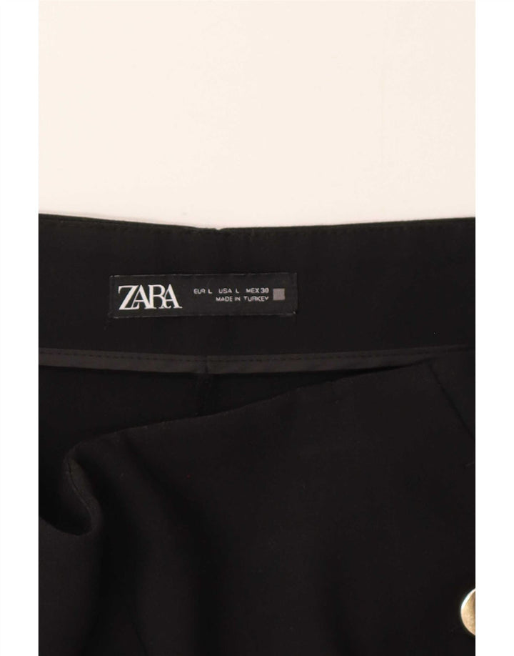 Zara Womens Casual Shorts Large W30 Schwarz
