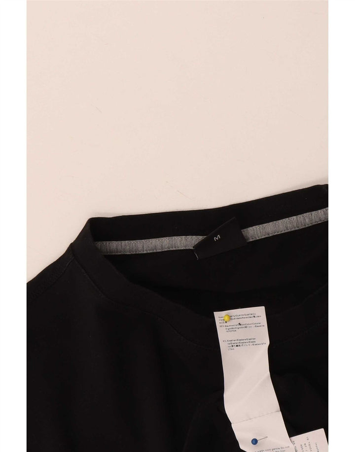 Hugo Boss Herren Slim Fit Grafik-T-Shirt-Oberteil aus mittelschwarzer Baumwolle