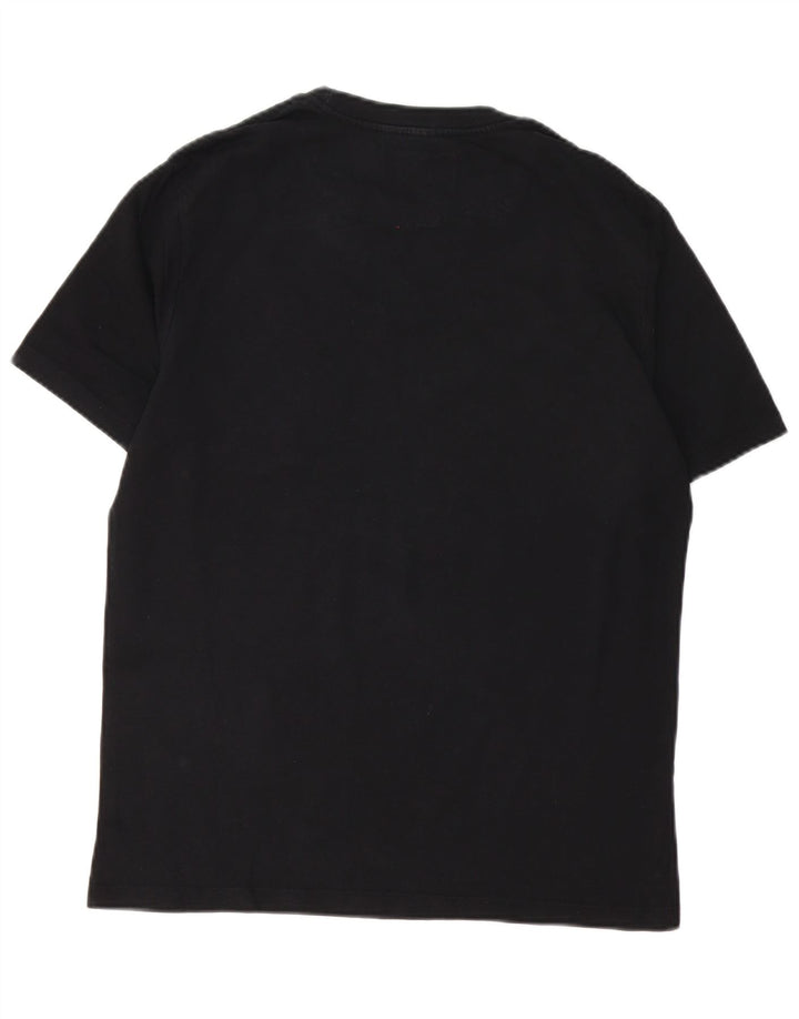 Gas Herren-T-Shirt mit Grafik, groß, aus schwarzer Baumwolle