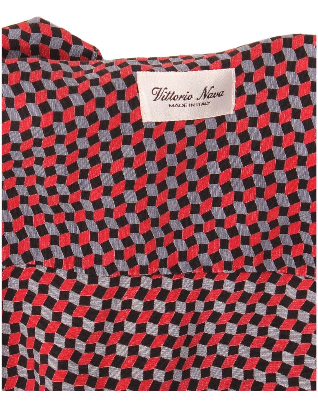 Vintage Herren Kurzarmshirt XL Mehrfarbig Geometrisch