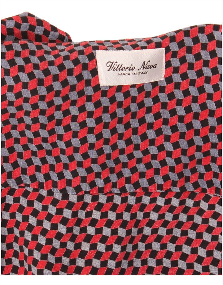 Vintage Herren Kurzarmshirt XL Mehrfarbig Geometrisch