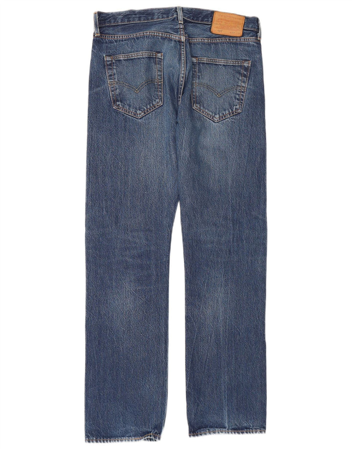 Levi's Herren 501 Straight Jeans W32 L32 Blaue Baumwolle