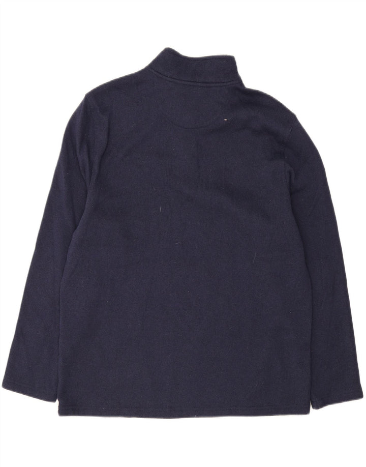 IZOD Mens Zip Neck Sweatshirt Jumper XL Navy Blue Polyester Vintage Izod and Second-Hand Izod from Messina Hembry 