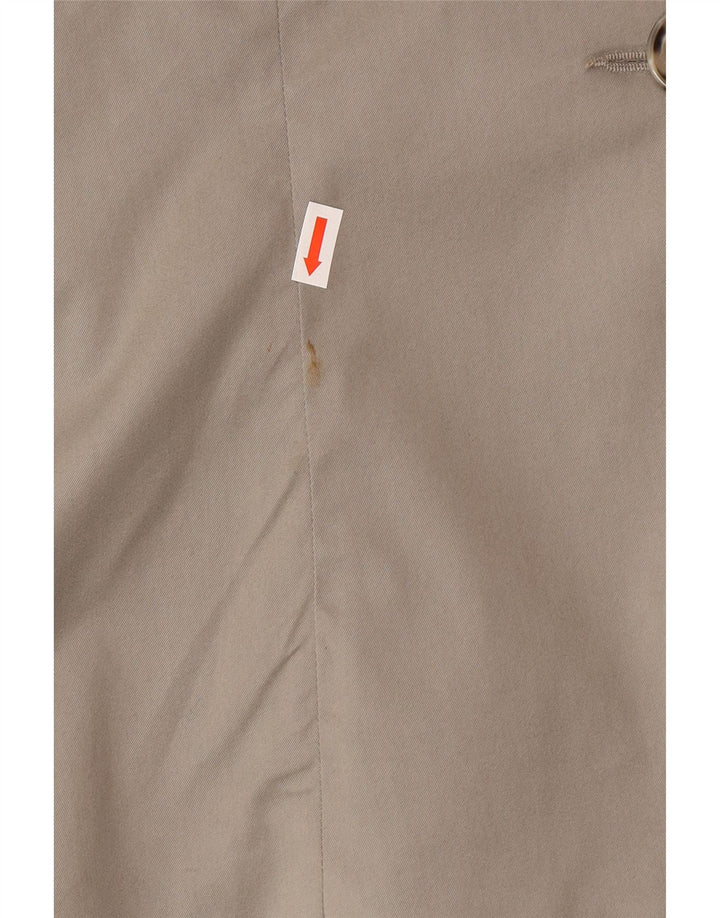 Armani Jeans Damen 2-Knopf-Blazerjacke US 14 XL Graue Baumwolle