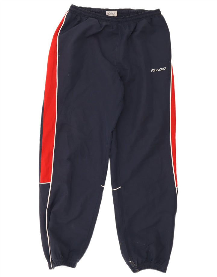 Reebok Herren-Trainingshose mit Grafik, mittelgroß, Marineblau, Farbblock