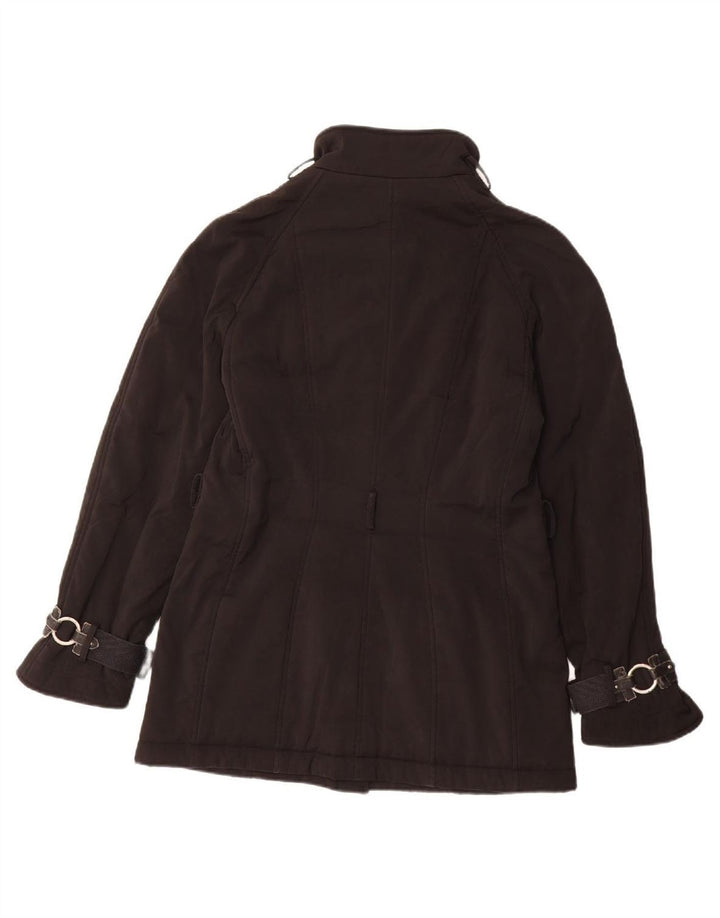 ROCCOBAROCCO Womens Windbreaker Jacket IT 48 XL Black Polyester