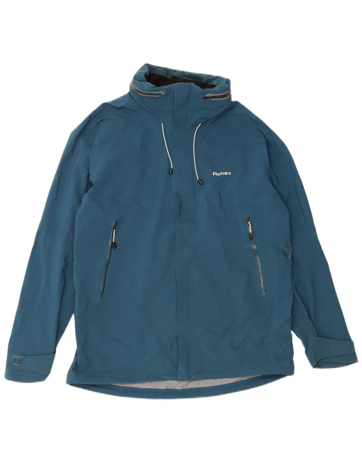 Rohan Herren-Windjacke mit Kapuze, UK 38, mittelblau, Polyamid