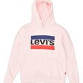 LEVI'S Girls Graphic Hoodie Jumper 15-16 Years Pink Cotton | Vintage Levi's | Thrift | Second-Hand Levi's | Used Clothing | Messina Hembry 