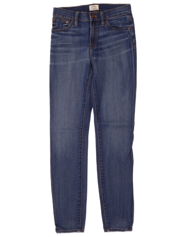 J. Crew Damen Lookout High Rise Skinny Jeans W25 L29 Blaue Viskose