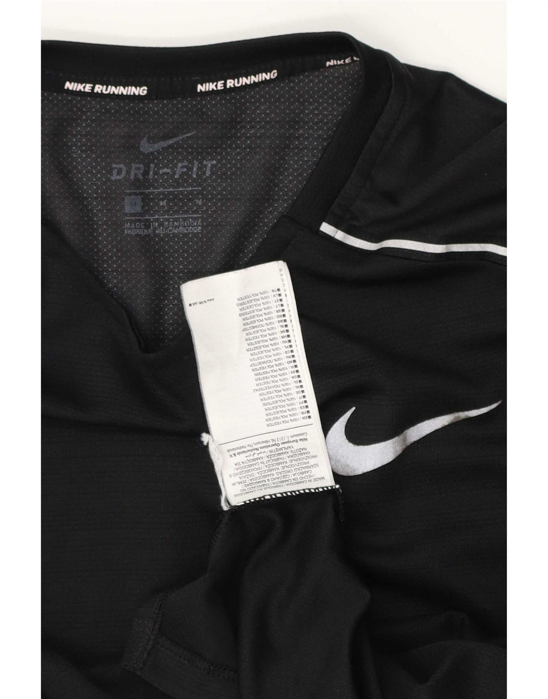 Nike Herren Dri Fit Top Langarm Medium Schwarz Polyester