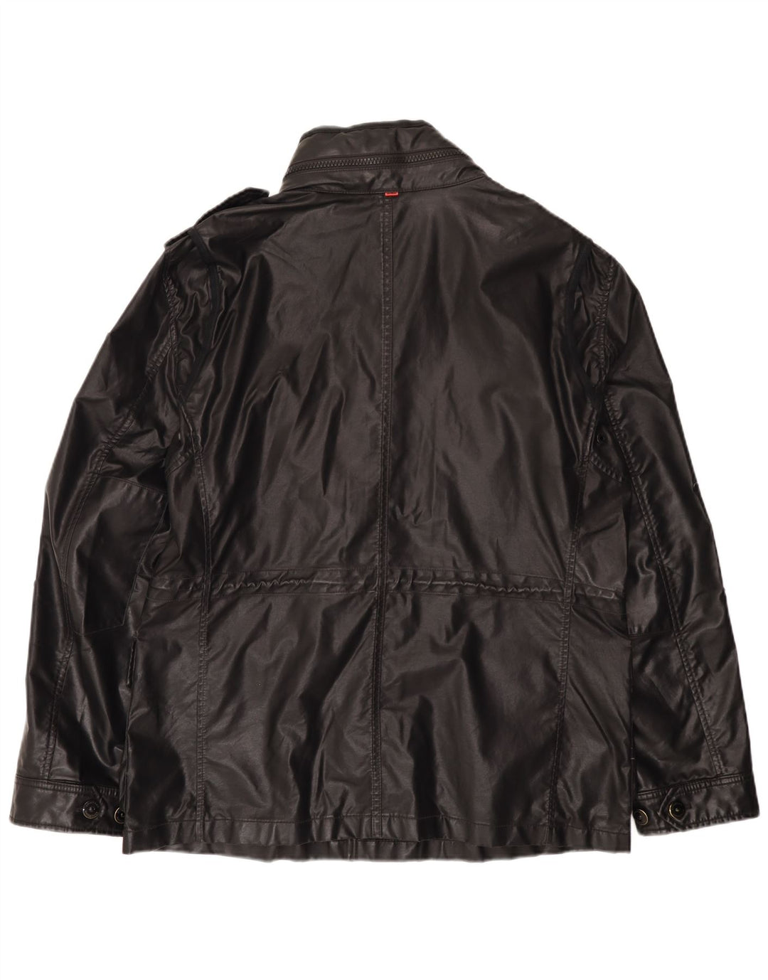 Strellson Herren-Militärjacke mit Kapuze, UK 42, XL, Schwarz