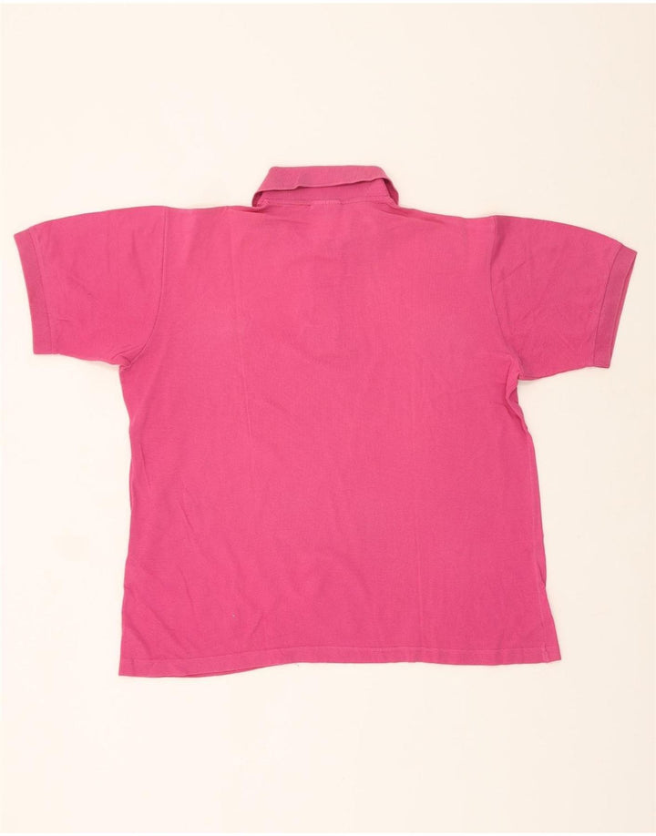 SERGIO TACCHINI Mens Polo Shirt Medium Pink Cotton Vintage Sergio Tacchini and Second-Hand Sergio Tacchini from Messina Hembry 