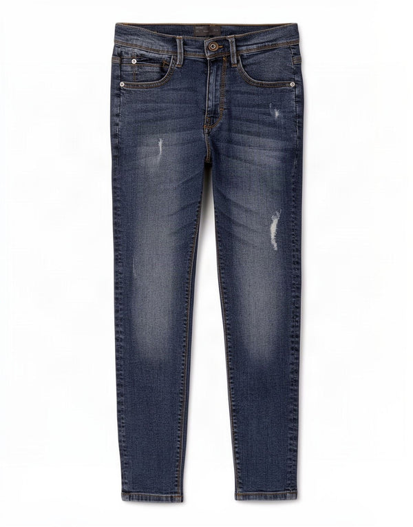 Zara Herren Distressed Slim Jeans EU 38 Small W30 L26 Blaue Baumwolle