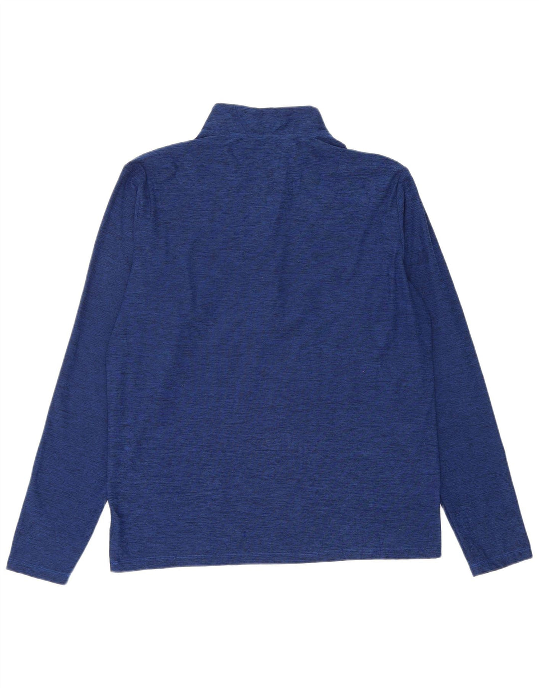 New Balance Herren-Pullover-Trainingsoberteil mit Reißverschluss und Halsausschnitt, groß, blau gefleckt
