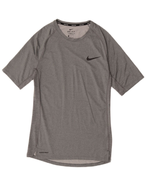 Nike Herren Dri Fit T-Shirt Top Large Grau