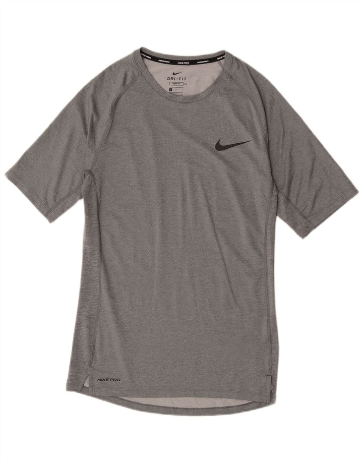 Nike Herren Dri Fit T-Shirt Top Large Grau