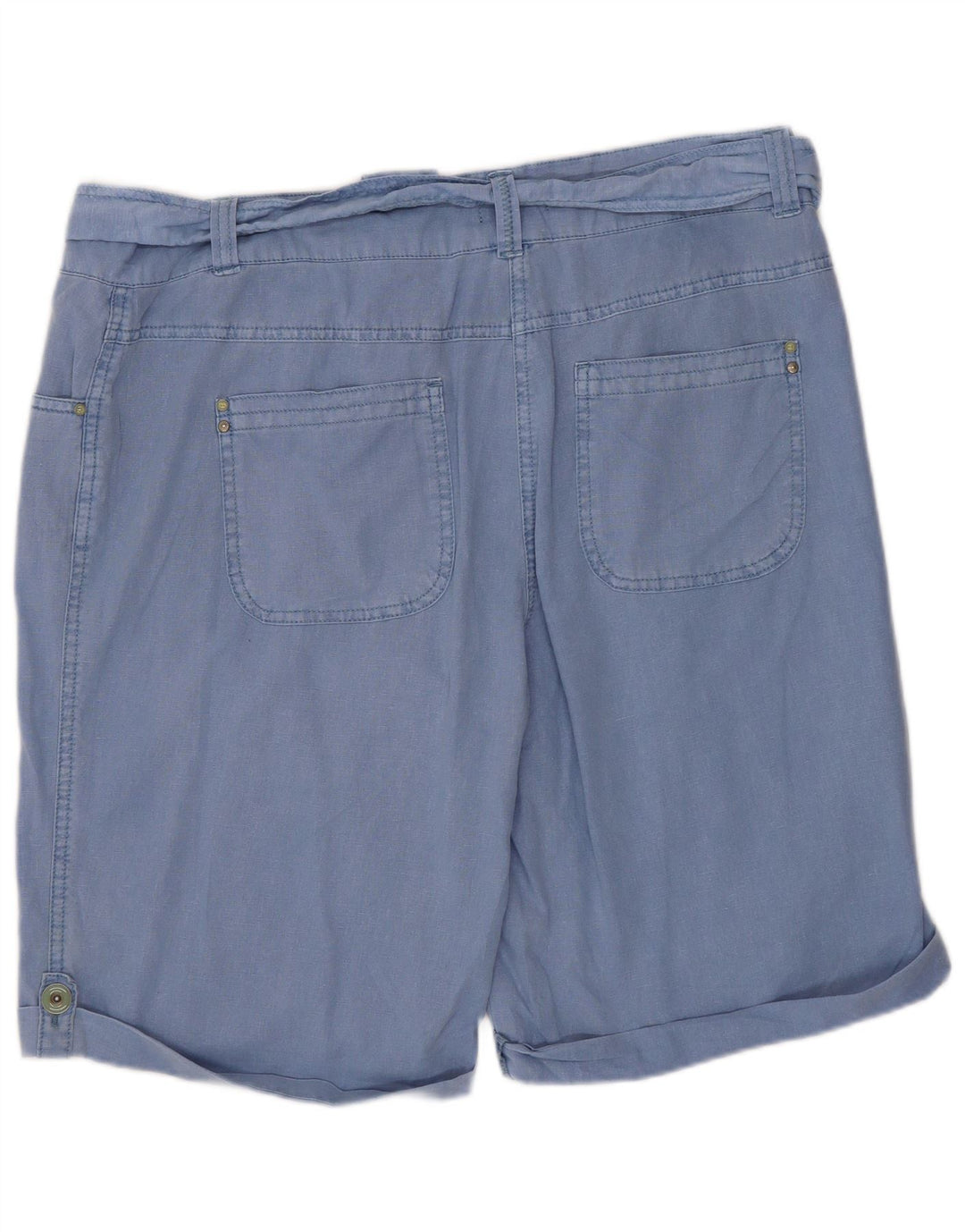 M&Co Damen Freizeitshorts UK 14 Large W34 Blaues Leinen