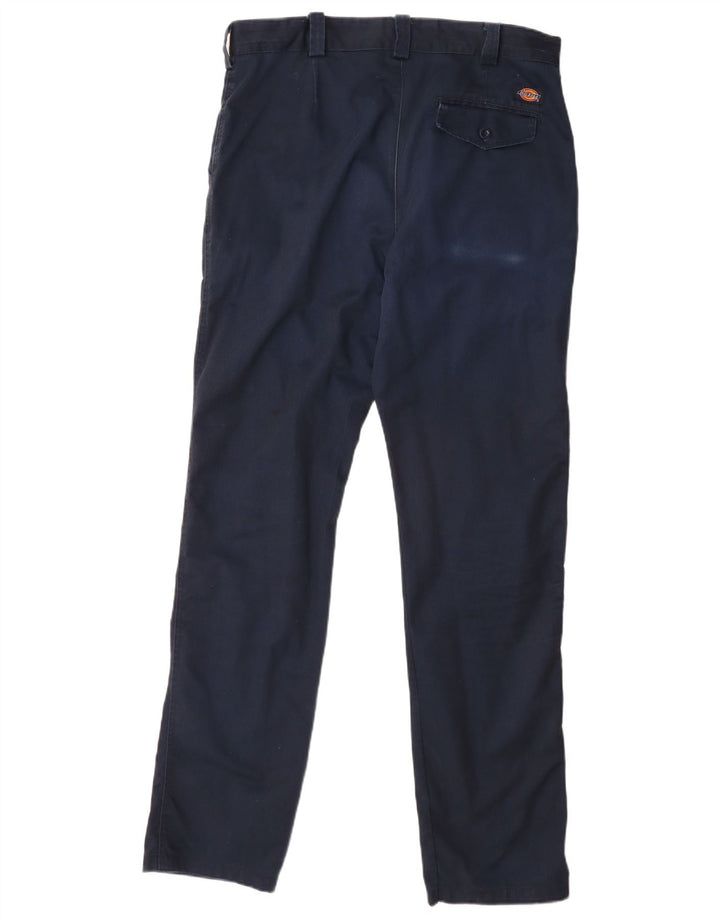 Dickies Gerade Herren-Chinohose W36 L33 Marineblaues Polyester