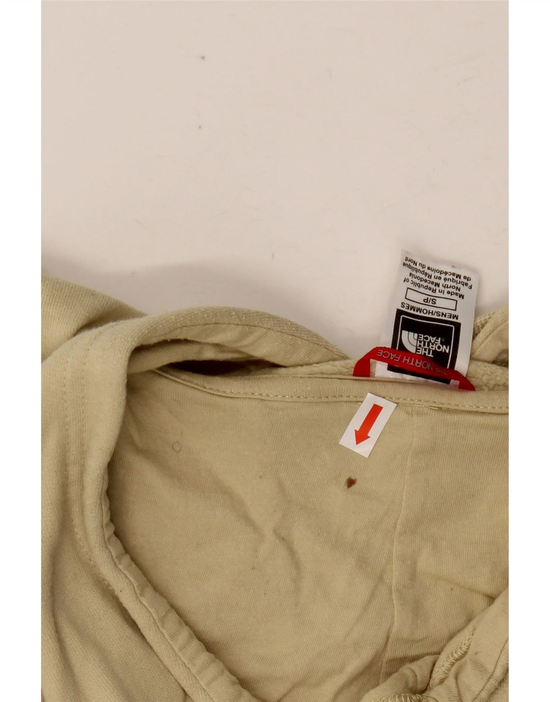 THE NORTH FACE Herren-Kapuzenpullover, Größe S, Beige, Baumwolle