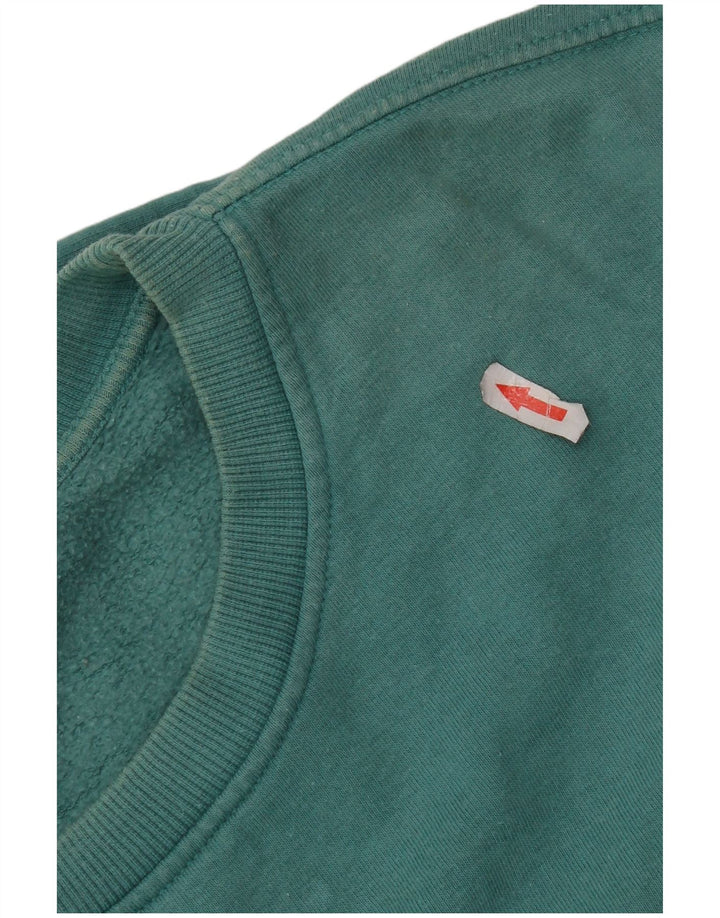 Zara Damen-Sweatshirt mit Grafik, übergroß, Größe 44, Blau, Baumwolle