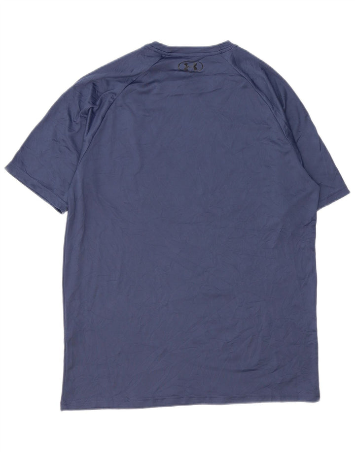 UNDER ARMOUR Herren Heat Gear Graphic T-Shirt Top Medium Marineblau Polyester