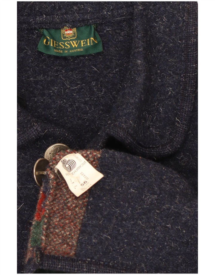 Giesswein Herren-Blazer mit 5 Knöpfen, EU 56, 3XL, Marineblau, Fair-Isle-Wolle