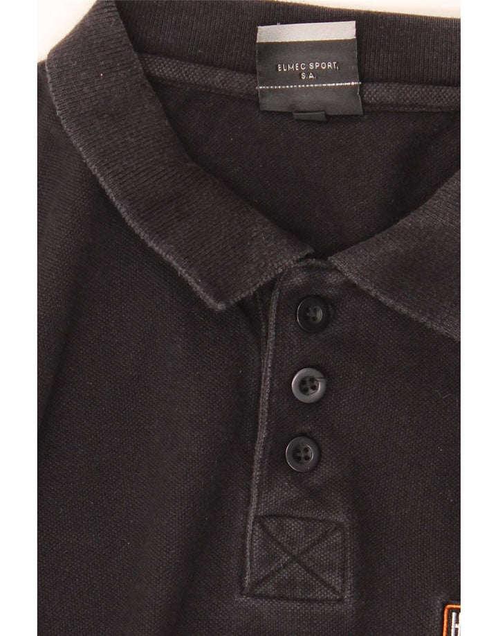 Harley Davidson Herren-Poloshirt, groß, schwarze Baumwolle