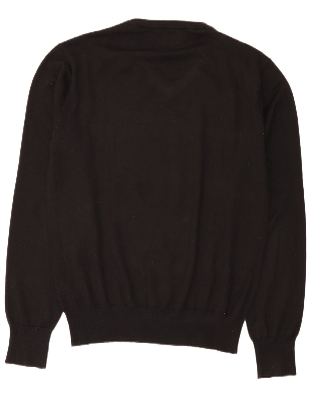 GUESS Herren-Pullover mit V-Ausschnitt, Mittelschwarzes Acryl