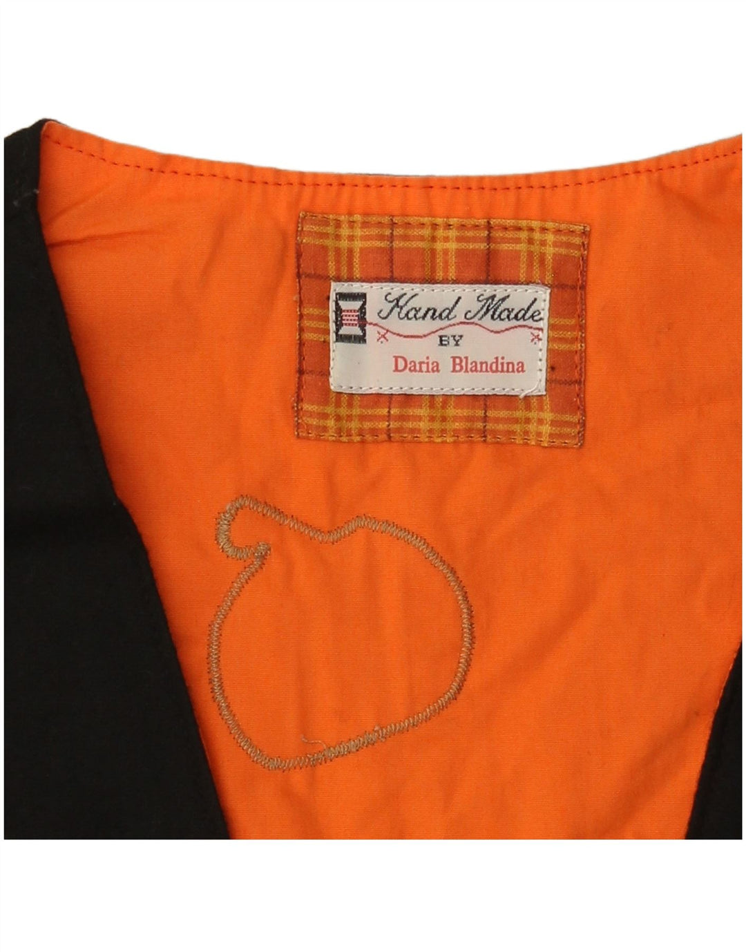 VINTAGE Damen Weste mit Grafik, UK 12, Mittelschwarz