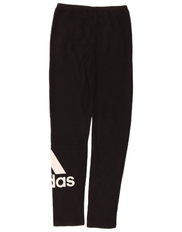Adidas Trainingshose mit Grafik für Mädchen, 13–14 Jahre, schwarze Baumwolle