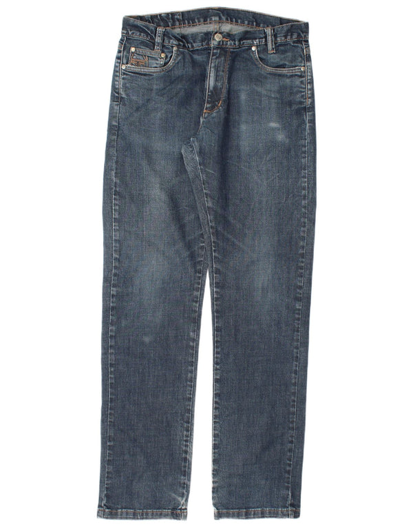 SERGIO TACCHINI Herren Straight Jeans W34 L34 Blaue Baumwolle